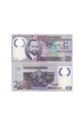 Mozambik 20 Metıcaıs 2017 Polymer, P 149b, Çil, Eski Yabancı Kağıt Para