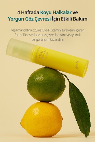Koyu Halka Karşıtı Göz Bakım Kremi Goodal Green Tangerine Vita C Dark Circle Eye Cream