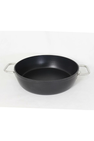 Evimsaray Arte Diamond Granit Basık Tencere 26 Cm Siyah