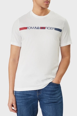 Tommy Hilfiger Erkek T Shirt Mw0mw42368 Ybr Beyaz