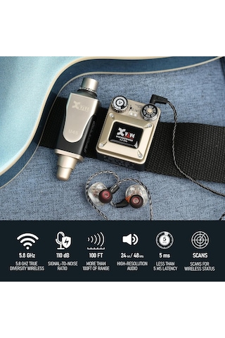 Xvive Xv-u45r4 4 Alıcı + 1 Vericili Kablosuz In-ear Monitör Sistemi