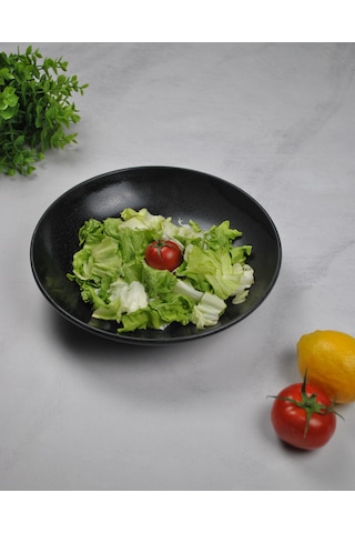1 Adet Porselen Salata Tabağı 25 Cm Çukur Servis Tabak Sunum Kase