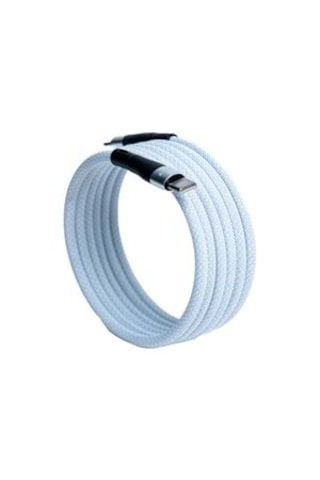Bmuc-03 Beyaz Manyetik Usb A To C Kablo 2 M, Süper Hızlı Şarj