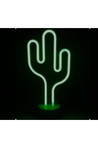 Kaktüs Led Işık Yılbaşı Işıkları Dekor Pink Kaktüs Led Light Pill