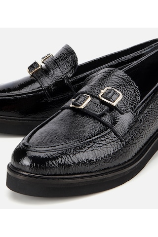 Hotiç Kadın Rugan Deri Siyah Tokalı Klasik Loafer 01ayh313640a100 01ayh313640a100 Siyah