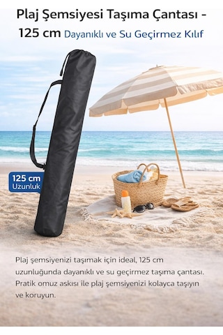 Gri Taşıma Çantası, Kılıf Plaj Şemsiyesi İçin