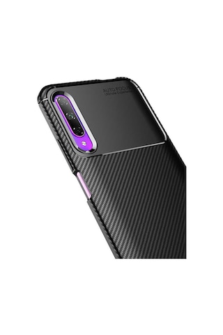 Huawei P Smart Pro 2019 Kılıf Zore Negro Silikon Kapak Lacivert