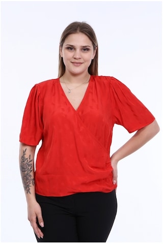 Vatkalı Pile Detay Anvelop Bluz (503093307)