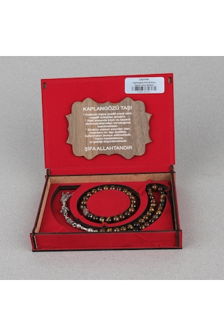 Kaplangözü Alpaka Püsküllü Küre Kesim 8.5mm Tesbih Ve Bileklik Seti Kahverengi