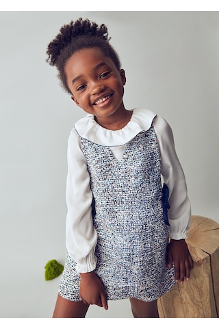 Mayoral 4990-36 Kız Çocuk Lacivert Elbise Lacivert