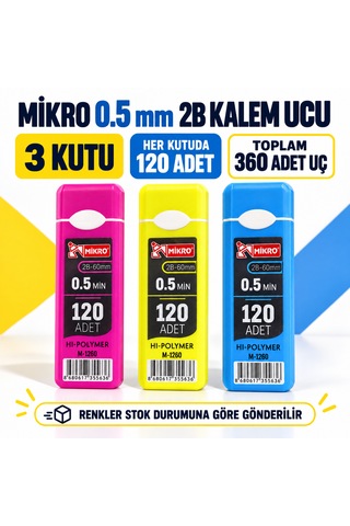 Mikro Kalem Ucu 0.5mm 60mm 3 Tüp Mikro Kalem Ucu 0.5mm 60mm 3 Tüp