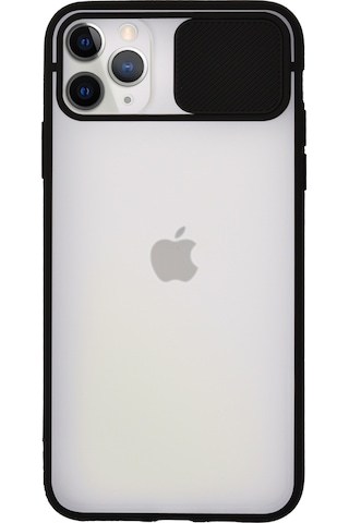 Apple Uyumlu  iPhone 11 Promax Kapak Lensi Açılır Kapanır Kamera Korumalı Silikon Kılıf
