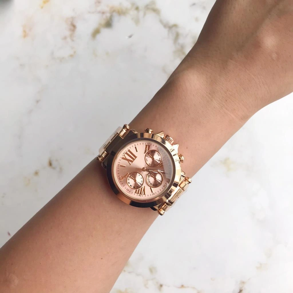 Rose Kadran Metal Kadın Kol Saati Rose Gold