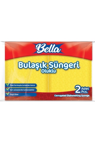 Banat Bella Oluklu Bulaşık Süngeri 2'li