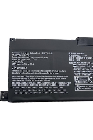 Casper Excalibur G770 Squ-1711 Squ-1718 3ıcp6/60/72 Batarya Pil