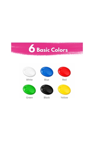 SuperArt Kumaş Boyası Seti 6'lı 6 x 50 ml