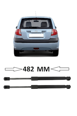 Hyundai Getz 2002-2011 Uyumlu Sağ + Sol Takım Bagaj Amortisörü 2 Adet 482mm 817701c001 Bagaj Amortisörü