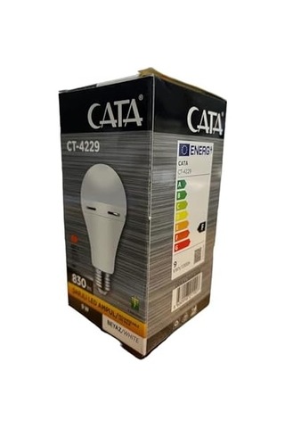 Metrashop 9w/6400k Şarjlı Led Ampul Cata Beyaz