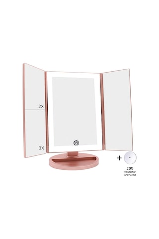 Land Of Myth Zoomlu 37 Led Işıklı Makyaj Aynası Rose Gold