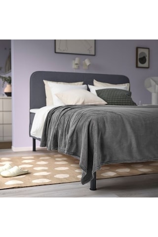 Ikea Trattvıva Yatak Örtüsü, Koyu Gri, 230x250 Cm