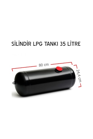 Silindir Lpg Tankı 35 Litre Ø 244 X 80 Cm