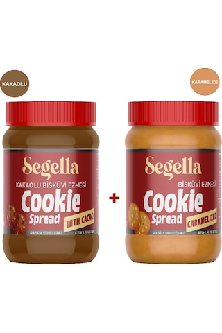 Segella Kakaolu Bisküvi Ezmesi + Karamelize Bisküvi Ezmesi 2 x 350 G