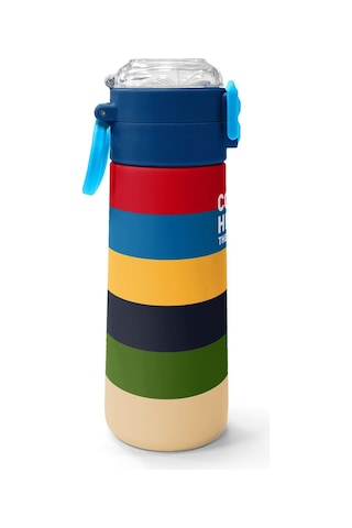 Coral High 500 Ml Erkek Çocuk Çok Renkli Çizgi Desenli Çelik Termos Matara - Okul Suluğu
