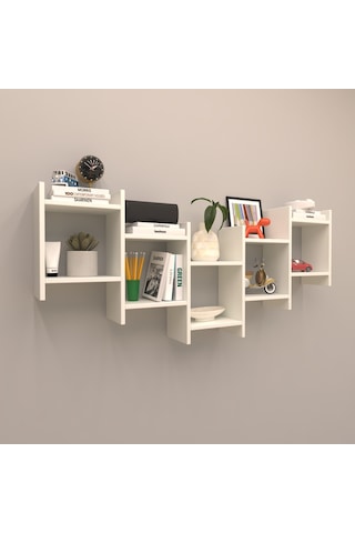 Rafkestir Duvar Raf Set -23 Beyaz ( Mat )