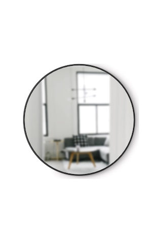 Umbra Hub Duvar Aynası, Koridor, Banyo, Oturma Odası Ve Daha Fazlası İçin Yuvarlak Ayna, Siyah, 94 Cm Çap Genel