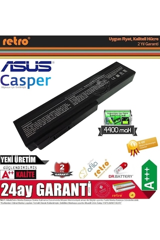 Casper Uyumlu Vestel Asus A32-H36 Notebook Bataryası - Pili