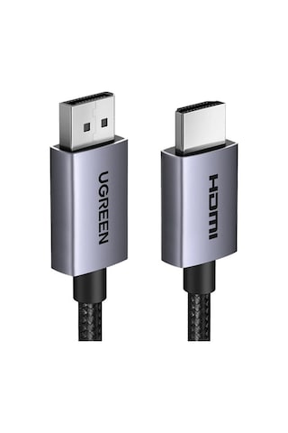 Ugreen 4k 1080p 120hz Displayport 1.2 To Hdmı 1.4 Örgülü Kablo, 1.5m, 35841