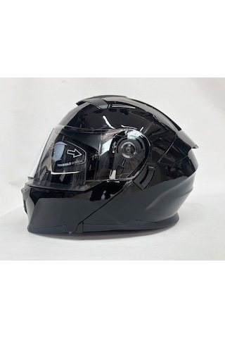Nero Tk912 İç Güneş Vizörlü Çene Açılır Kask Siyah