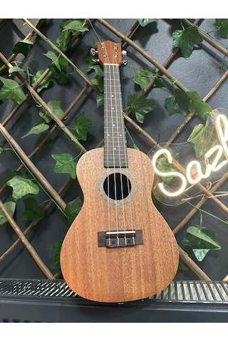 Concert Ukulele 23 İnç Maun Gövde 4 Telli Doğal Ahşap Ukulele