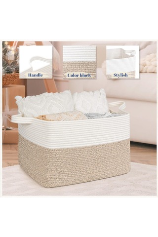 50l Dokuma Ev Saklama Kabı, 18 X 14 X 12 İnç 2