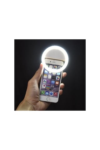 Selfie Işığı 3 Kademeli Led Aydınlatma Telefon Aparatı Uyumlu