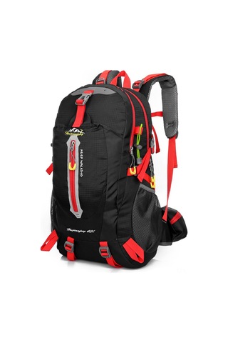 Yunboo 40l Dayanıklı Seyahat Sırt Çantası - Hafif Ve Kompakt Siyah & Kırmızı Çok Renkli