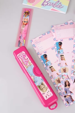 Barbie Lisanslı 21 Parça Okul Ve Kırtasiye Seti, Pembe