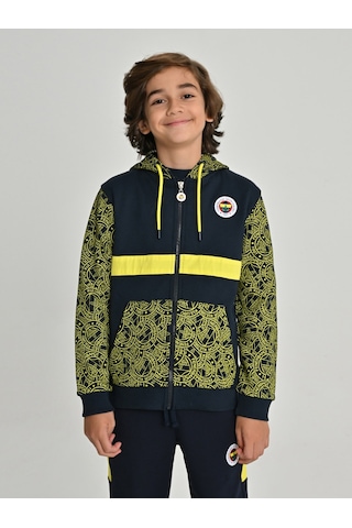 Fenerium Çocuk Trıbun Logo Patternli Sweat Fb Laci Yeni