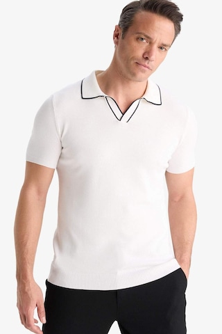 DeFacto Modern Fit Polo Yaka Kısa Kollu Triko Tişört C4984AX25SMWT32