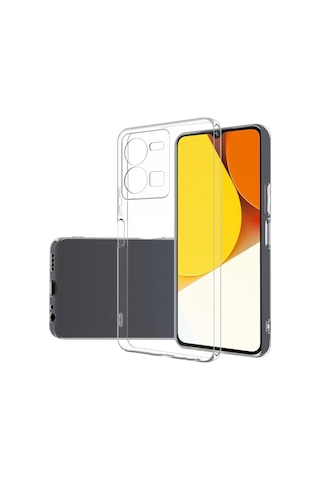 Zore Vivo Y35 Kılıf Msra Süper Silikon Kapak - Renksiz Renksiz