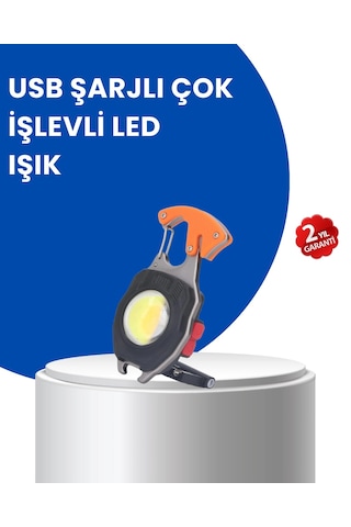 Çok Modlu Led Işıklı Pratik Anahtarlık Renkli