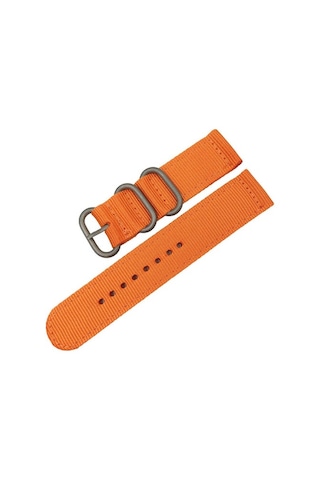 Kumaş Perlon Turuncu 20Mm Spor Saat Kordonu Kayışı Nato Askeri Ör