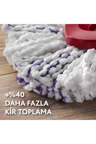 Vileda 2 Paket Turbo 3in1 Extra Pedli Mikrofiber Yedek Paspas Vileda
