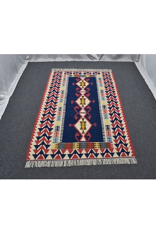 Zehra Abla Halı Yeni El Dokuma Benzersiz Otantik Yağcıbedir Balıkesir Yün Kilim 6923 Çok Renkli