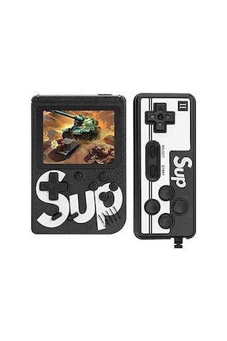 Zhltools 400 Oyunlu Taşınabilir Nostalji Retro Mini Atari Game Siyah