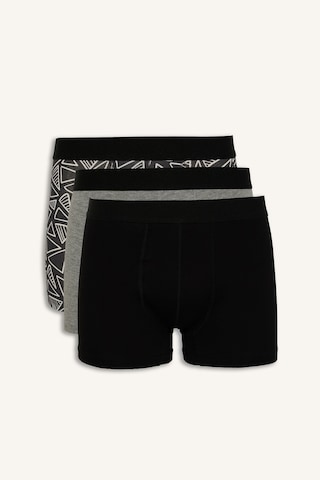 Defacto Regular Fıt Baskılı 3lü Boxer D7515ax26aubk81 Siyah-bk81