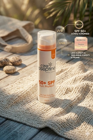 Airless Günes Koruyucu Vücut Spf 50+ Sun Protect 200 Ml