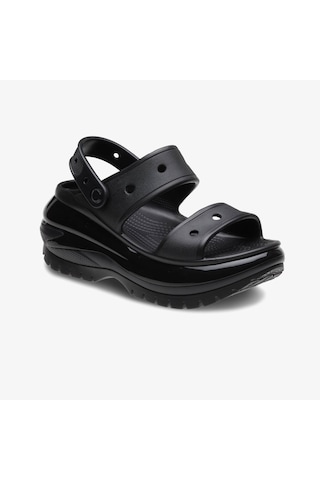 Crocs Classic Mega Crush Kadın Siyah Sandalet Düz 207989 Siyah