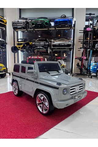 Poyraz Akülü Yumuşak Lastikli G65 12v 0-6yaş Özel Plaka Gümüş