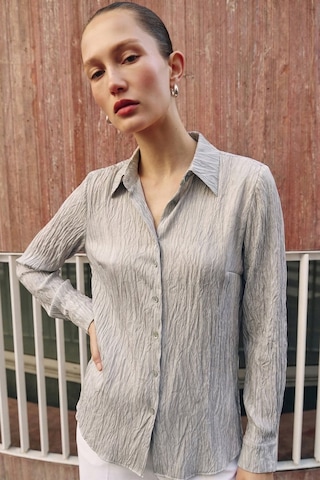 Sateen Salaş Gömlek - Taş-137370